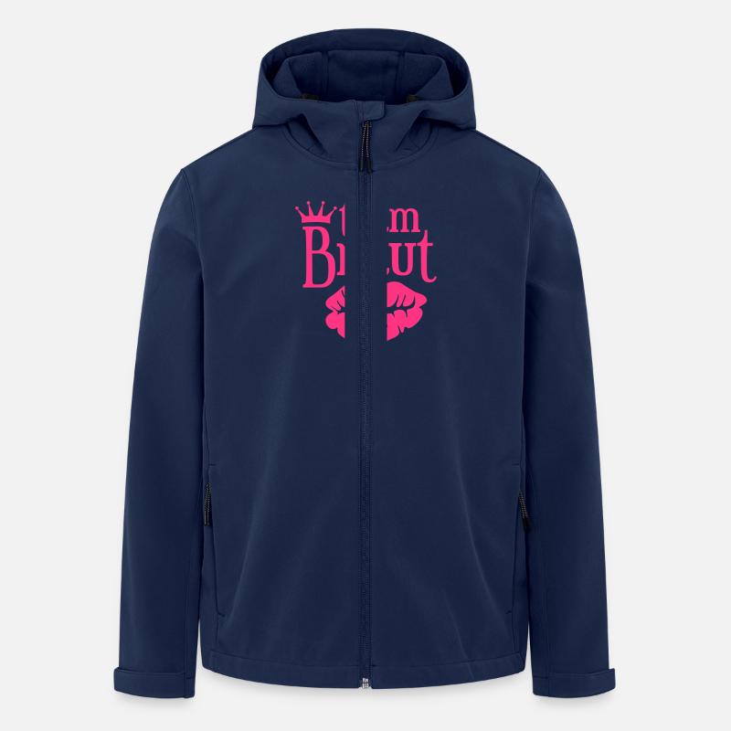 Team Braut - Junggesellinnenabschied - Recycelte Männer Softshell-Jacke von Stanley/Stella - Navy