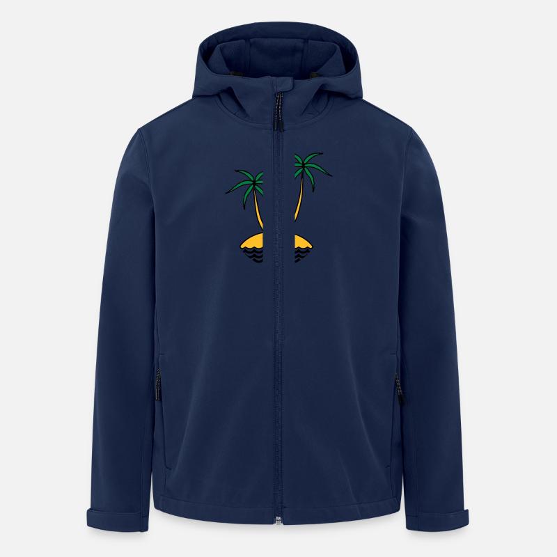 insel - Recycelte Männer Softshell-Jacke von Stanley/Stella - Navy