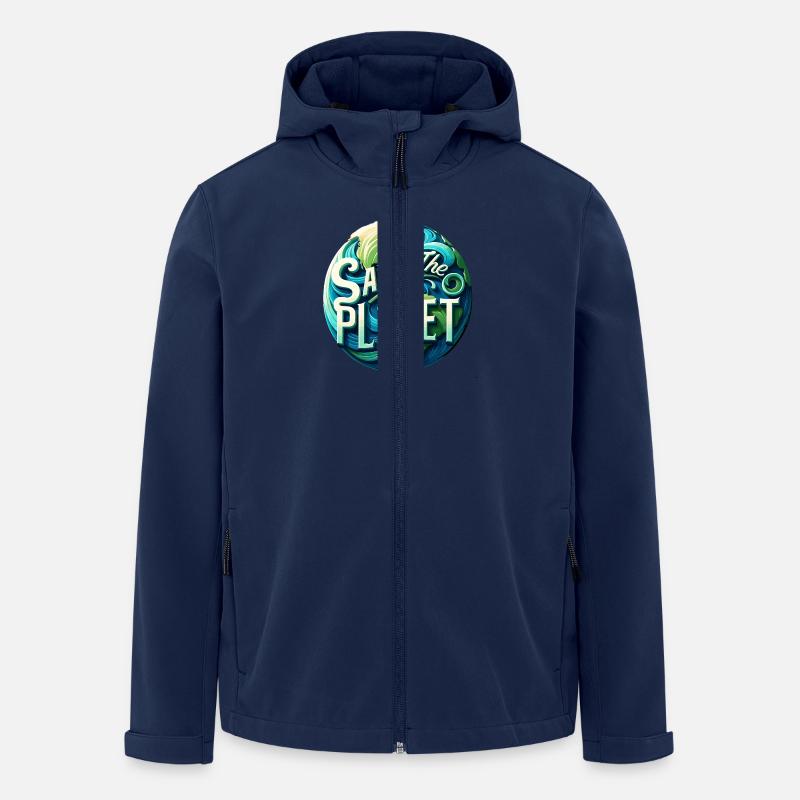 Save the planet - Recycelte Männer Softshell-Jacke von Stanley/Stella - Navy