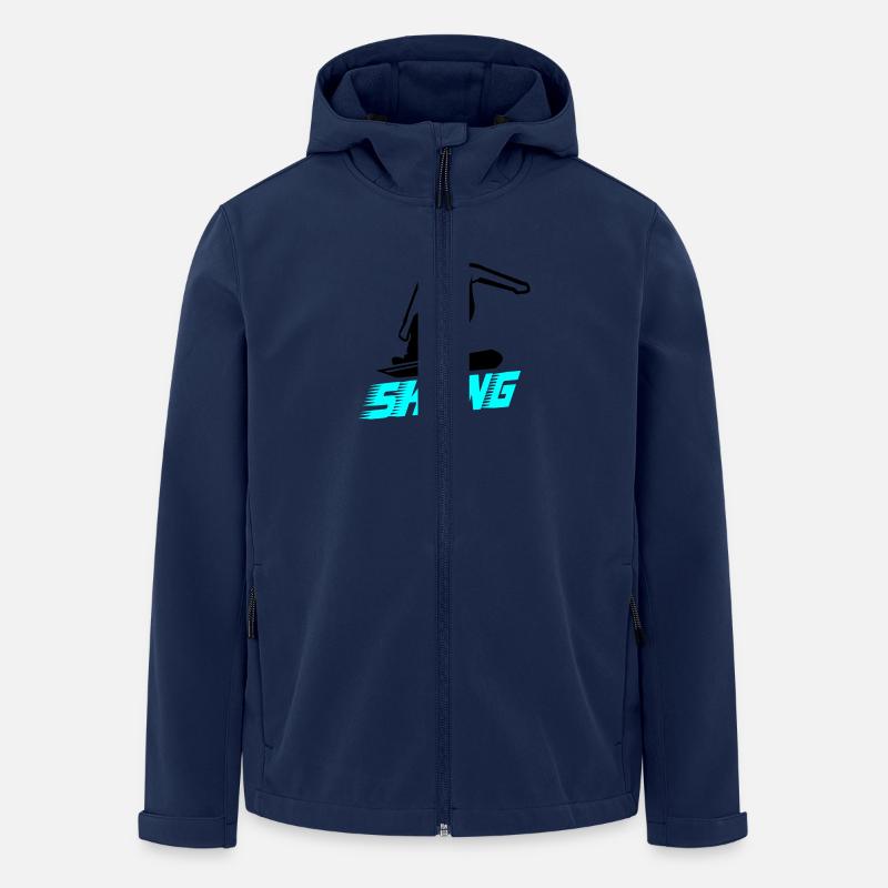 skiing - Recycelte Männer Softshell-Jacke von Stanley/Stella - Navy