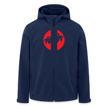 INDONET Logo - Men’s Recycled Softshell Jacket by Stanley/Stella - navy - Front - AI Model Male 185 light (185cm)