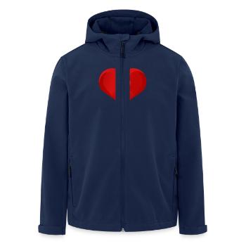 cœur - Veste softshell homme en polyester recyclé Stanley/Stella - marine - Devant - AI Model Male 185 light (185cm)
