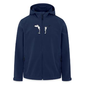 Süßer Dalmatiner - Recycelte Männer Softshell-Jacke von Stanley/Stella - Navy - Vorne - AI Model Male 185 light (185cm)