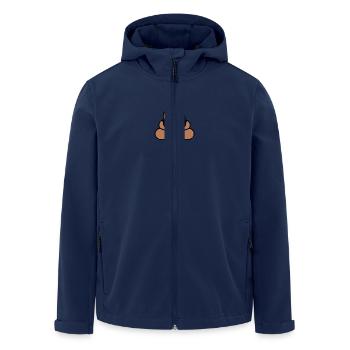 Poo With Glasses - Men’s Recycled Softshell Jacket by Stanley/Stella - navy - Front - AI Model Male 185 light (185cm)
