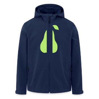 pear - Men’s Recycled Softshell Jacket by Stanley/Stella - navy - Front - AI Model Male 185 light (185cm)