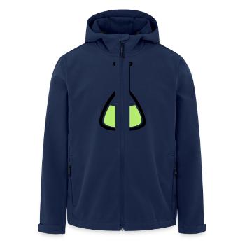 Test glass tube laboratory - Men’s Recycled Softshell Jacket by Stanley/Stella - navy - Front - AI Model Male 185 light (185cm)