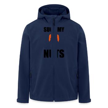 Suck my nuts - Veste softshell homme en polyester recyclé Stanley/Stella - marine - Devant - AI Model Male 185 light (185cm)