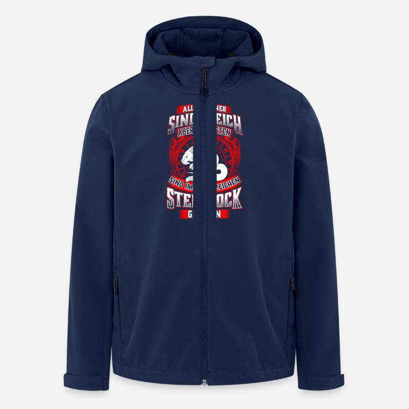 Steinbock Sternzeichen Geburtstag Geburt - Recycelte Männer Softshell-Jacke von Stanley/Stella - Navy