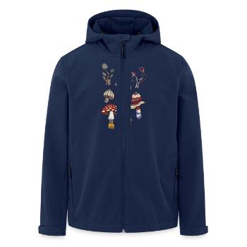 pilze - Recycelte Männer Softshell-Jacke von Stanley/Stella - Navy - Vorne - AI Model Male 185 light (185cm)