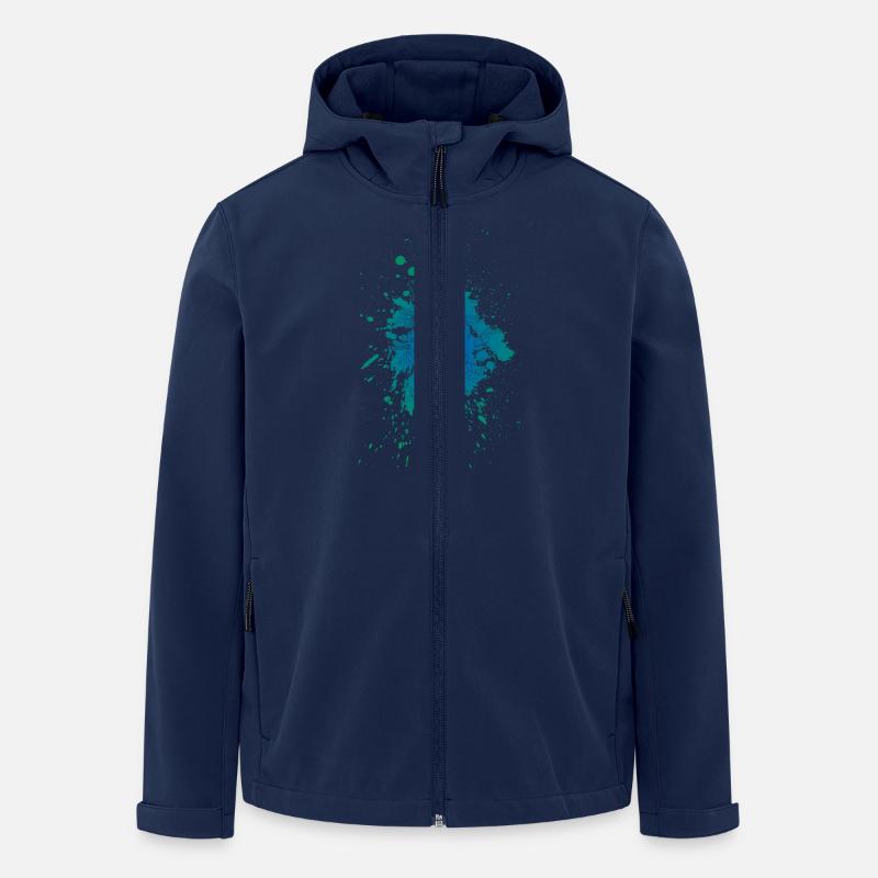 Couleur Bleu Splash - Veste softshell homme en polyester recyclé Stanley/Stella - marine