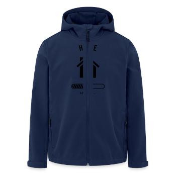 House Loading - Recycelte Männer Softshell-Jacke von Stanley/Stella - Navy - Vorne - AI Model Male 185 light (185cm)