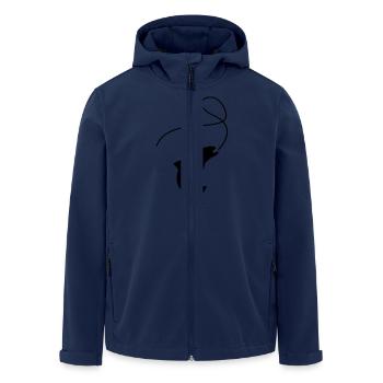 forelle_angeln_f1 - Veste softshell homme en polyester recyclé Stanley/Stella - marine - Devant - AI Model Male 185 light (185cm)