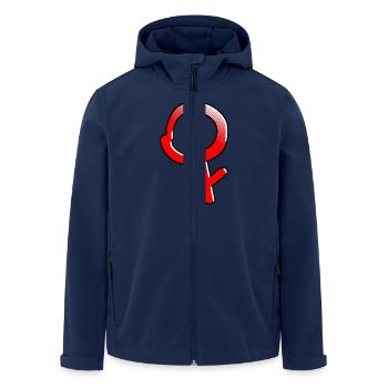 Weibliches Symbol Geschlecht Frauen Feminismus - Recycelte Männer Softshell-Jacke von Stanley/Stella - Navy - Vorne - AI Model Male 185 light (185cm)