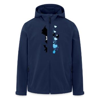 4 - Veste softshell homme en polyester recyclé Stanley/Stella - marine - Devant - AI Model Male 185 light (185cm)