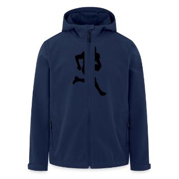 American Football - Men’s Recycled Softshell Jacket by Stanley/Stella - navy - Front - AI Model Male 185 light (185cm)