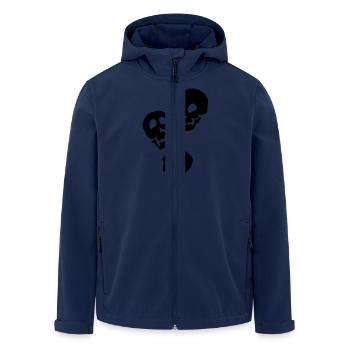 3 skull - Men’s Recycled Softshell Jacket by Stanley/Stella - navy - Front - AI Model Male 185 light (185cm)