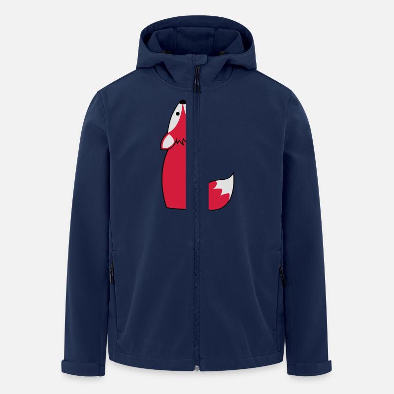 fuchs - Recycelte Männer Softshell-Jacke von Stanley/Stella - Navy