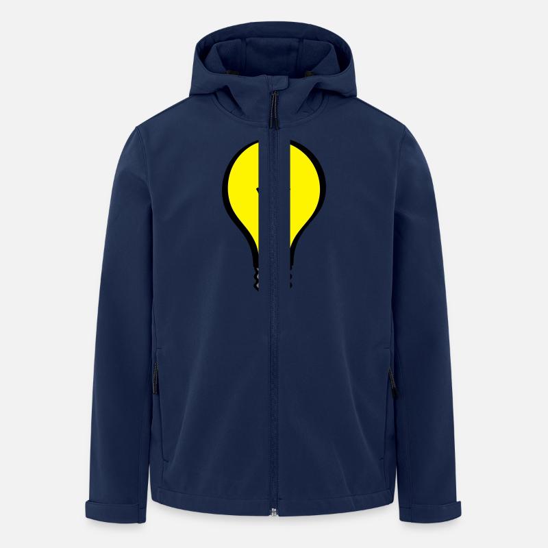 light bulb ampoule - Veste softshell homme en polyester recyclé Stanley/Stella - marine