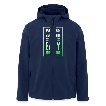 Have a Problem...Joint - Recycelte Männer Softshell-Jacke von Stanley/Stella - Navy - Vorne - AI Model Male 185 light (185cm)