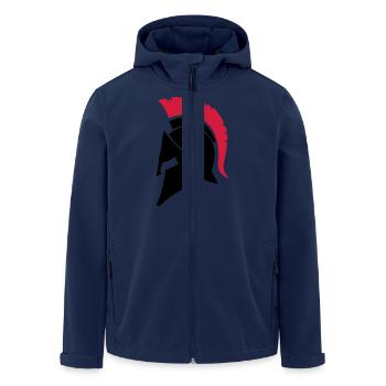 spartaner_002 - Men’s Recycled Softshell Jacket by Stanley/Stella - navy - Front - AI Model Male 185 light (185cm)