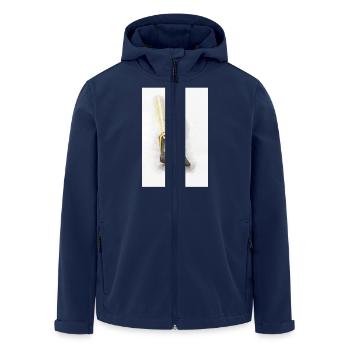 Munich Kindl avec sabre laser - Veste softshell homme en polyester recyclé Stanley/Stella - marine - Devant - AI Model Male 185 light (185cm)