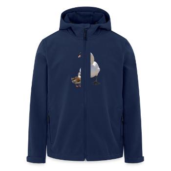 Swan - Men’s Recycled Softshell Jacket by Stanley/Stella - navy - Front - AI Model Male 185 light (185cm)