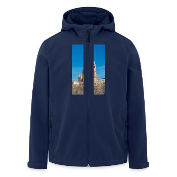 Île de Gozo Rotonde de la ville de Xewkija de Xewkija Malte - Veste softshell homme en polyester recyclé Stanley/Stella - marine - Devant - AI Model Male 185 light (185cm)