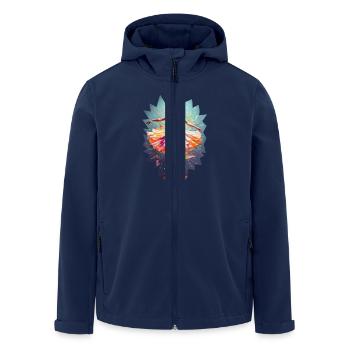 Ballet dancer modern hypercolor - Men’s Recycled Softshell Jacket by Stanley/Stella - navy - Front - AI Model Male 185 light (185cm)