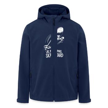 Je peux pas, skateboard - Veste softshell homme en polyester recyclé Stanley/Stella - marine - Devant - AI Model Male 185 light (185cm)