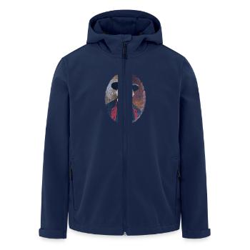 Schwarzwald Bauer - Recycelte Männer Softshell-Jacke von Stanley/Stella - Navy - Vorne - AI Model Male 185 light (185cm)
