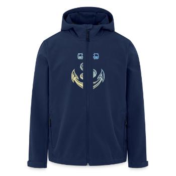 Anker - Recycelte Männer Softshell-Jacke von Stanley/Stella - Navy - Vorne - AI Model Male 185 light (185cm)