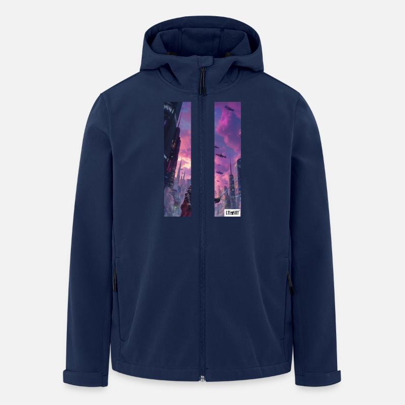 Chevalier teckel - Veste softshell homme en polyester recyclé Stanley/Stella - marine