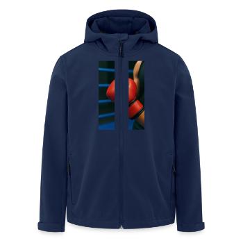 Boxen - Handschuh - Recycelte Männer Softshell-Jacke von Stanley/Stella - Navy - Vorne - AI Model Male 185 light (185cm)