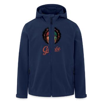Guineerin Guineerin Guineische Frau - Recycelte Männer Softshell-Jacke von Stanley/Stella - Navy - Vorne - AI Model Male 185 light (185cm)