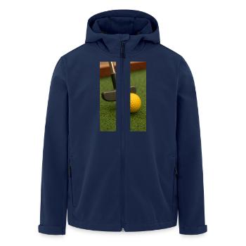 Sport - Minigolf - Veste softshell homme en polyester recyclé Stanley/Stella - marine - Devant - AI Model Male 185 light (185cm)