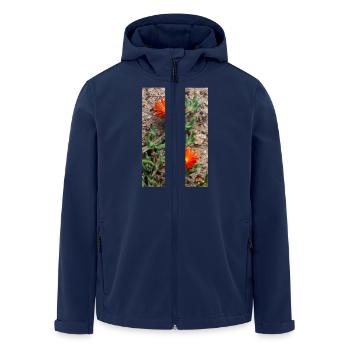 Hängende Eisblume Winterhartes Eis Delosperma - Recycelte Männer Softshell-Jacke von Stanley/Stella - Navy - Vorne - AI Model Male 185 light (185cm)