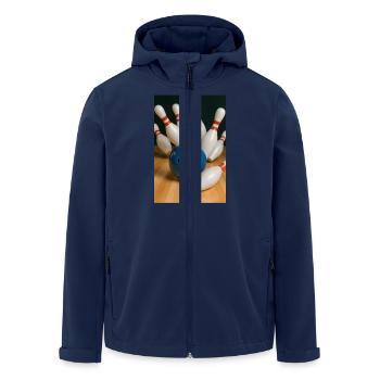Sport - Bowling - Recycelte Männer Softshell-Jacke von Stanley/Stella - Navy - Vorne - AI Model Male 185 light (185cm)