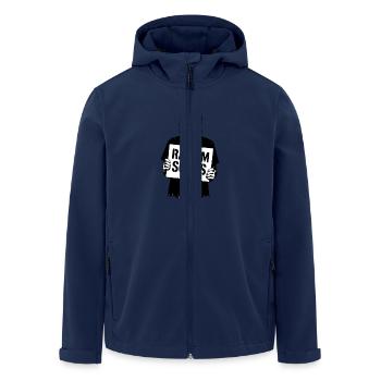 Le racisme craint - Veste softshell homme en polyester recyclé Stanley/Stella - marine - Devant - AI Model Male 185 light (185cm)