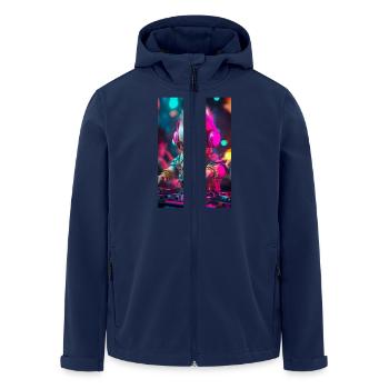 DJ Baby Droppin' Beats - Recycelte Männer Softshell-Jacke von Stanley/Stella - Navy - Vorne - AI Model Male 185 light (185cm)