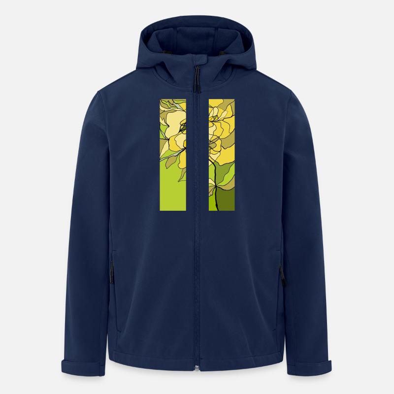 Fleur - Veste softshell homme en polyester recyclé Stanley/Stella - marine