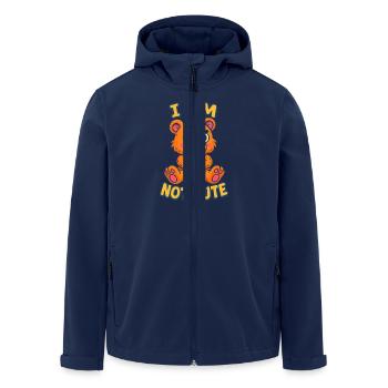 Je ne suis pas mignon - Veste softshell homme en polyester recyclé Stanley/Stella - marine - Devant - AI Model Male 185 light (185cm)