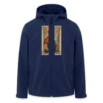 Portrait d’explorateur Steampunk - Veste softshell homme en polyester recyclé Stanley/Stella - marine - Devant - AI Model Male 185 light (185cm)