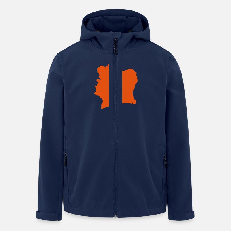 Côte d'Ivoire - Recycelte Männer Softshell-Jacke von Stanley/Stella - Navy