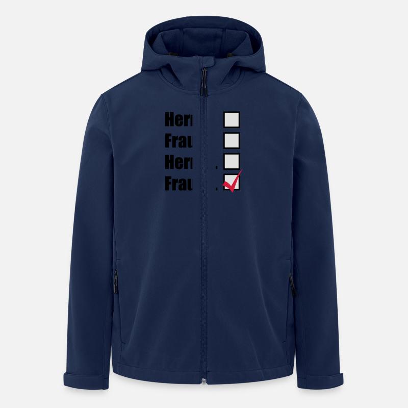 Frau Dr. - Recycelte Männer Softshell-Jacke von Stanley/Stella - Navy
