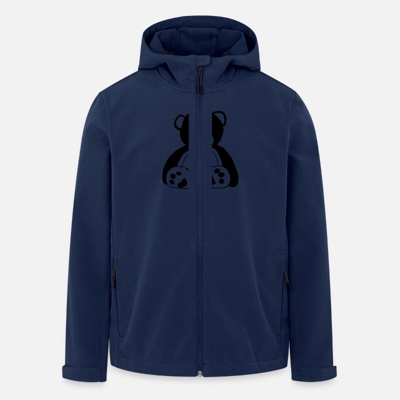 Teddybär - Recycelte Männer Softshell-Jacke von Stanley/Stella - Navy