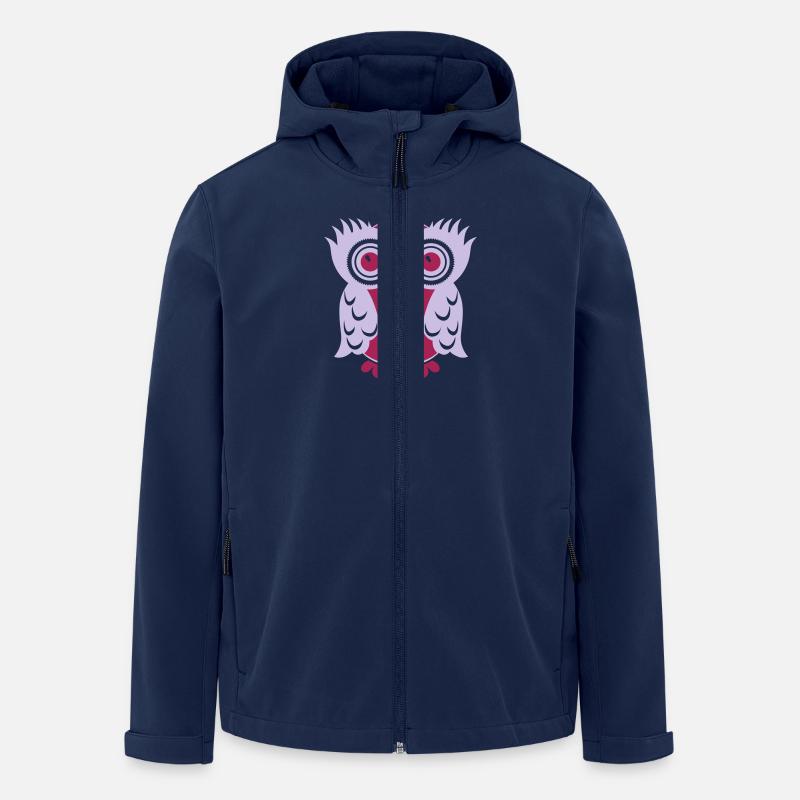 Owl Eule - Recycelte Männer Softshell-Jacke von Stanley/Stella - Navy