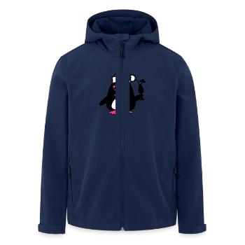 Beach Duck Christmas - Men’s Recycled Softshell Jacket by Stanley/Stella - navy - Front - AI Model Male 185 light (185cm)