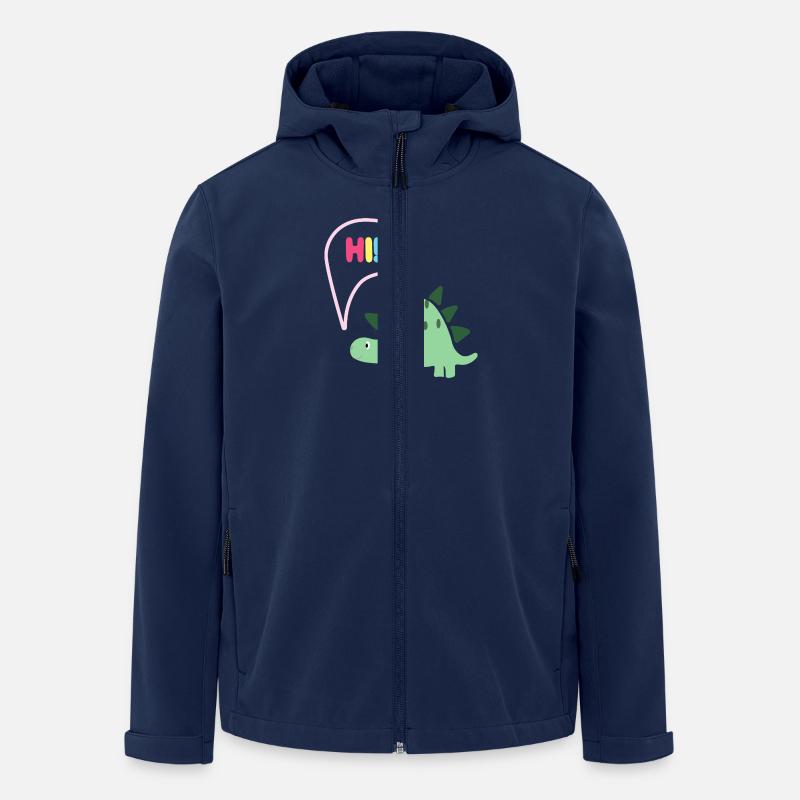 Hi Dino - Geschenkidee - Kindermode - Recycelte Männer Softshell-Jacke von Stanley/Stella - Navy