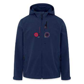 access - Recycelte Männer Softshell-Jacke von Stanley/Stella - Navy - Vorne - AI Model Male 185 light (185cm)