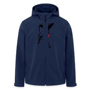 Yoga Handstand 2-farbig - Recycelte Männer Softshell-Jacke von Stanley/Stella - Navy - Vorne - AI Model Male 185 light (185cm)